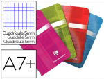 Clairefontaine 22011 - Carnet piqué clairefontaine papier vélin velouté couverture pelliculée lavable 9x14cm 96 pages 90g 5x5mm