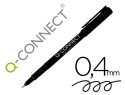 17818 - Stylo-feutre q-connect écriture fine 0.4mm pointe extra-fine corps couleur encre noir