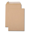 609942 - Pochettes kraft brun c4 90g adhesives 229x324mm pefc eco  boite de 250 unites