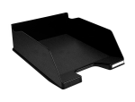 Exacompta Clairefontaine 77069 - Corbeille courrier exacompta combo maxi plastique recyclé a4 superposable verticale/escalier 347x255x103mm coloris noir