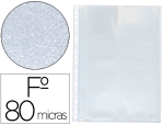 Q-Connect 963405 - Pochette q-connect polypropylene graine perforee folio 80 mc boite 100 unites