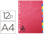 Q-Connect 34617 - Intercalaire q-connect carte lustrée 225g 12 positions a4 210x297mm