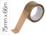Q-Connect 63583 - Ruban adhesif q-connect polypropylene 45 microns      66mx75mm pour emballage       coloris havane
