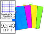 Oxford University Press 21642 - Carnet piqué oxford couverture pelliculée lavable souple 9x14cm 96 pages 90g 5x5mm coloris assortis