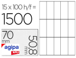 Apli kids 10074 - Étiquette adhésive apli agipa multi-usage 70x50.8mm toute imprimante boîte 1500 unités