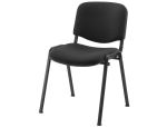Q-Connect 932031 - Chaise q-connect connect empilable 4 pieds poids maximum supporté 100kg 91x49x44cm coloris noir 5.3kg