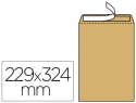 23399 - Pochette kraft gpv autocollante économique c4 229x324mm 90g fenêtre 50x100mm boîte 250 unités