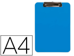 Q-Connect 155961 - Porte-bloc q-connect plastique rigide epaisseur    2,5mm a4 210x297mm pince      metallique coloris bleu ciel