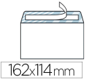 Sans marque 23401 - Enveloppe économique c6 114x162mm 80g adhésive coloris blanc boîte 500 unités