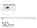 911350 - Regle liderpapel plastique incassable transparent 50 cm