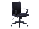 156269 - Chaise bureau q-connect rotative base metal tissu     maximum supporte 130kg        895+110x550x580mm coloris noir