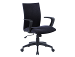 Q-Connect 156269 - Chaise bureau q-connect rotative base metal tissu     maximum supporte 130kg        895+110x550x580mm coloris noir