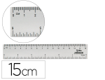 Liderpapel 171523 - Regle liderpapel plastique cristal 15 cm