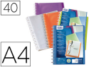 15676 - Protège-documents elba vario zip polyvision pp 5/10e a4 capacité 40 pochettes 80 vues livré avec 20 pochettes assorties