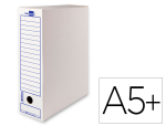 Liderpapel 915076 - Boite a archives liderpapel carton recycle 325g/m2 dos    105mm 278x105x213mm coloris   blanc