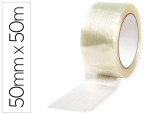 Q-Connect 12346 - Ruban adhesif arme q-connect impermeable fils polyester    pour renforcer emballages     produits tres lourds 50mmx50m