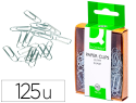 38721 - Trombone q-connect nickelé 26mm boîte plastique 125 unités  pointu
