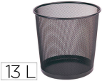 Q-Connect 44053 - Corbeille à papier q-connect maille métallique 13l 265mm diamètre hauteur 280mm coloris noir