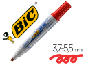 11377 - Marqueur bic velleda 1751 effaçable pointe biseautée tracé 2/5mm encre base alcool inodore corps plastique rouge