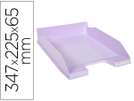 Exacompta Clairefontaine 165193 - Corbeille a courrier exacompta combo midi  pour    documents a4 mauve pastel     glossy