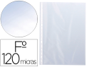 979762 - Pochette q-connect polypropylene lisse perforee  folio 120 mc cristal sachet   10 unites