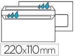 Sans marque 23438 - Enveloppe économique dl 110x220mm 80g autocollante fenêtre 35x100mm coloris blanc boîte 500 unités