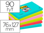 Post-it L/6 BLOC STCK MIAMI 76X127 90F BP947