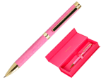 Belius 171498 - Stylo-bille belius wild west aluminium encre bleue coloris rose dore boite design