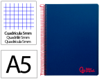 Liderpapel 9239 - Cahier spirale liderpapel a5 micro wonder 240 pages 90g    5x5mm 6 trous 5 bandes        couleurs bleu marine