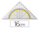 59099 - Équerre géométrie liderpapel graduée longueur côté majeur 50cm dimension hypoténuse 16cm plastique sans préhension fixe