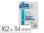 Gpv 24210 - Enveloppe gpv précasée vélin blanc 90g c6 114x162mm adhésive fond gris paquet 25 unités