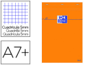 21601 - Bloc bureau oxford a7+ papier vélin surfin agrafé en tête couverture enveloppante 85x120mm 80f 80g 5x5mm orange