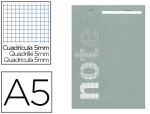 Hamelin 21838 - Bloc mémo conquerant sept couverture offset agrafé en tête a5 148x210mm 160 pages 60g 5x5mm