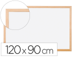 Q-Connect 926355 - Tableau q-connect mélaminé cadre bois lisse lavable stabilité marqueurs spéciaux accessoires fixation mur 120x90cm