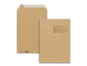 609943 - Pochettes kraft brun c4 90g f100x50 adhesives 229x324mm   pefc eco boite de 250 unites
