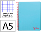 Liderpapel 9233 - Cahier spirale liderpapel a5 micro wonder 240 pages 90g    5x5mm 6 trous 5 bandes        couleurs bleu ciel