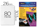 FELLOWES IL POCHETTES A4 80 MICRONS X 25