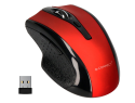 155698 - Souris q-connect sans fil optique 1000dpi recepteur usb 2,4ghz coloris rouge