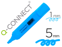 10844 - Surligneur q-connect tracé 2/5 mm pointe biseautée couleurs éclatantes bleu