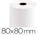Q-Connect 170331 - Bobine thermique q-connect 80mm largeur x 80mm diametre  70gr pour tpe sans bisphenol  a