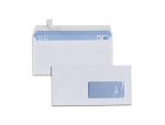 Gpv 609935 - Enveloppes blanches dl 80g f45adhesives pefc eco 110x220mm  boite de 500 unites