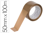 Q-Connect 962871 - Ruban adhesif q-connect polypropylene 100mx50mm pour  un emballage silencieux       coloris havane