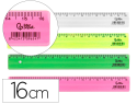 171524 - Regle liderpapel plastique 16 cm coloris assortis pot 100   unites