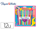 169086 - Feutre ecriture paper mate flair original pointe moyenne 0,7mm encres retro's 90       assorties blister 12 couleurs