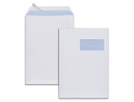 Gpv 609940 - Pochettes blanches c4 90g f110x50 adhesives 229x324mm   pefc eco boite de 250 unites