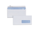 609934 - Enveloppes blanches dl 80g f35adhesives pefc eco 110x220mm  boite de 500 unites