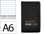 Antartik 171156 - Carnet fermeture elastique antartik notes couverture     rigide a6 ligne 100 feuilles  80gr fsc coloris noir