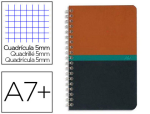 Conquerant 22002 - Carnet conquérant sept reliure intégrale papier surfin 70g couverture carte couchée vernie 250g 9x14cm 100 pages 5x5mm