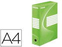 38878 - Boîte archives esselte vivida carton ondulé recyclable a4 2 50x80x352mm parois doubles dos100mm livré plat coloris vert