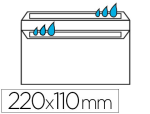 Sans marque 23436 - Enveloppe économique dl 110x220mm 80g autocollante coloris blanc boîte 500 unités